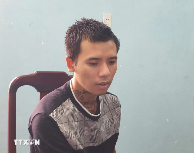 Đối tượng Nguyễn Hoàng Huy. (Ảnh: TTXVN phát)