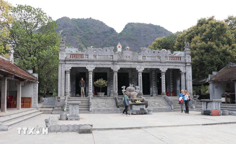 Không gian văn hóa Hành cung Vũ Lâm tại Đền Thái Vi, thành phố Hoa Lư, tỉnh Ninh Bình. (Ảnh: Hải Yến/TTXVN)