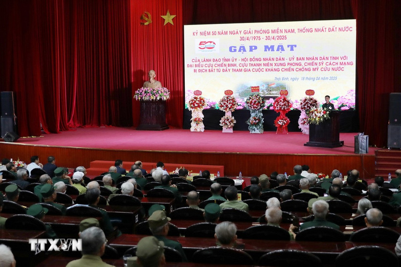 Quang cảnh buổi gặp mặt. (Ảnh: Thế Duyệt/TTXVN)