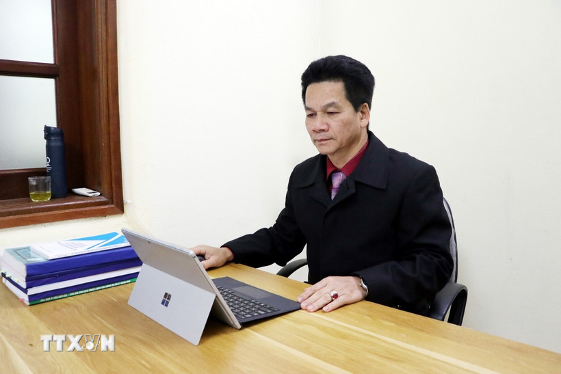 Thạc sỹ Nguyễn Mạnh Thắng, Giảng viên Trường Đại học Thành Đông, nguyên Phó Ban Tuyên giáo Tỉnh ủy Hải Dương. (Ảnh: Mạnh Tú/TTXVN)