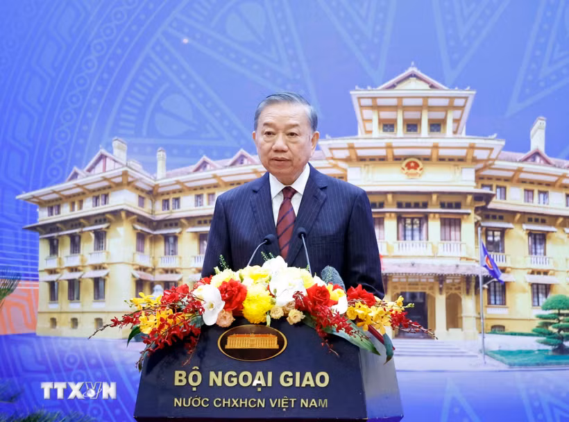 Tổng Bí thư, Chủ tịch nước Tô Lâm phát biểu. (Ảnh: Thống Nhất/TTXVN)