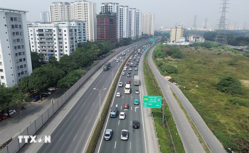 Cao tốc Pháp Vân-Cầu Giẽ. (Ảnh: Quốc Khánh/TTXVN)