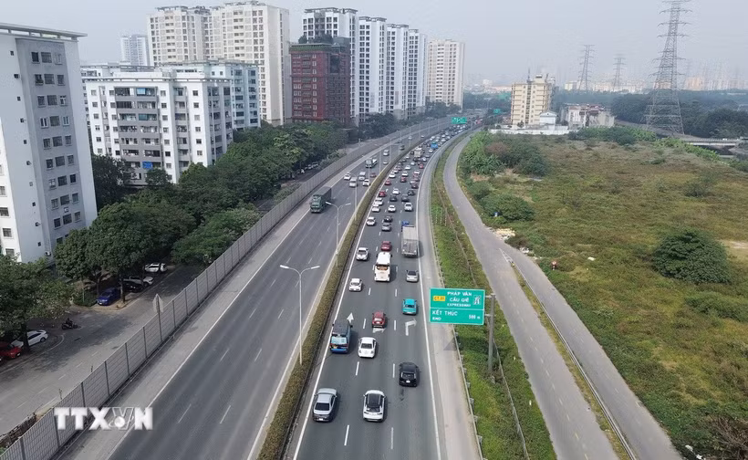 Cao tốc Pháp Vân-Cầu Giẽ. (Ảnh: Quốc Khánh/TTXVN)