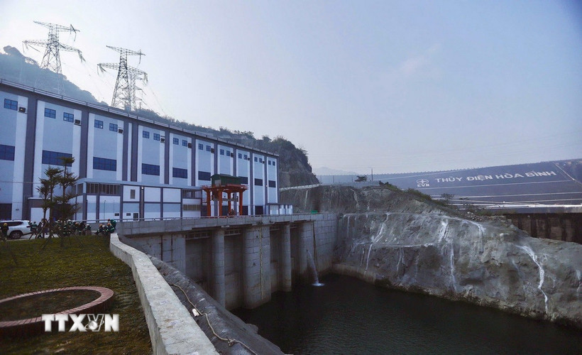 Nhà máy Thủy điện Hòa Bình mở rộng ngày khánh thành. (Ảnh: Trọng Đạt/TTXVN)