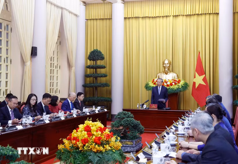 Tổng Bí thư, Chủ tịch nước Tô Lâm phát biểu. (Ảnh: Thống Nhất/TTXVN)