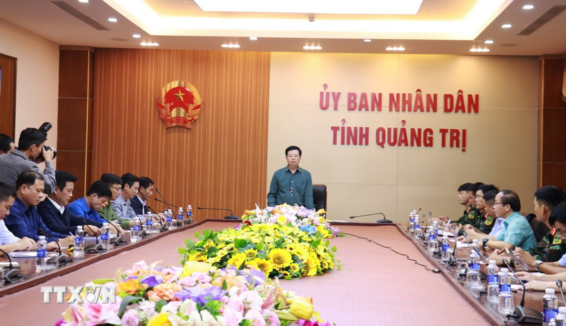 Quang cảnh buổi làm việc. (Ảnh: Tường Vi/TTXVN)