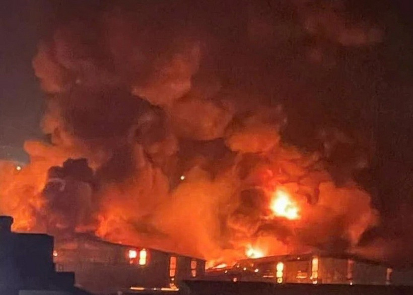 Hiện trường vụ hỏa hoạn.