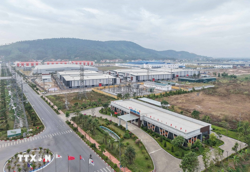 Huyện Quảng Yên (Quảng Ninh) hiện có 5 Khu công nghiệp đang hoạt động. (Ảnh: Hoàng Hiếu/TTXVN)