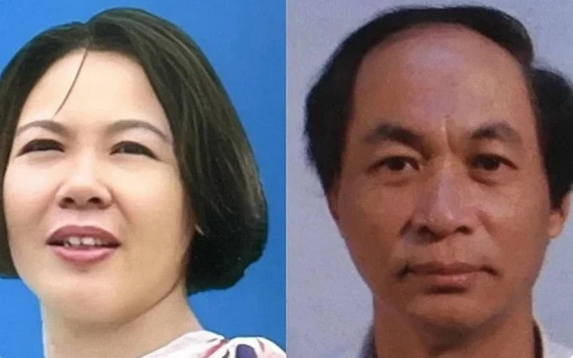 Bị can Nguyễn Thị Hòa và Nguyễn Đăng Thuyết.