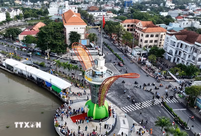 Một góc thành phố Thủ Dầu Một, tỉnh Bình Dương hiện nay. (Ảnh: Dương Chí Tưởng/TTXVN)
