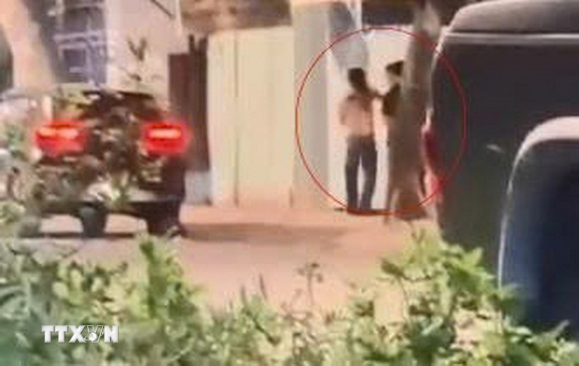 Hình ảnh cắt từ clip. (Ảnh: TTXVN phát)