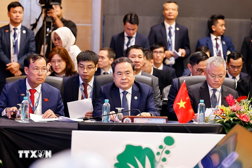 Chủ tịch Quốc hội Trần Thanh Mẫn dự Phiên họp Ban điều hành AIPA. (Ảnh: Doãn Tấn/ TTXVN)