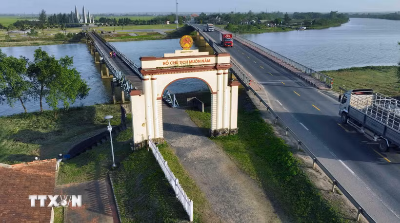 Di tích Lịch sử Quốc gia Đặc biệt “Đôi bờ Hiền Lương - Bến Hải”. (Ảnh: Vũ Sinh/ TTXVN)