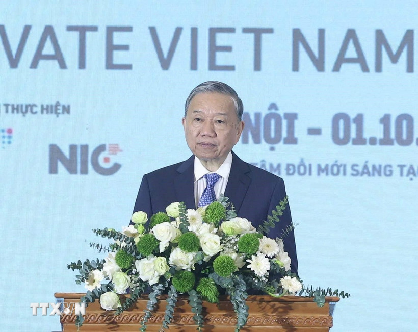 Tổng Bí thư Tô Lâm phát biểu. (Ảnh: Thống Nhất/TTXVN)