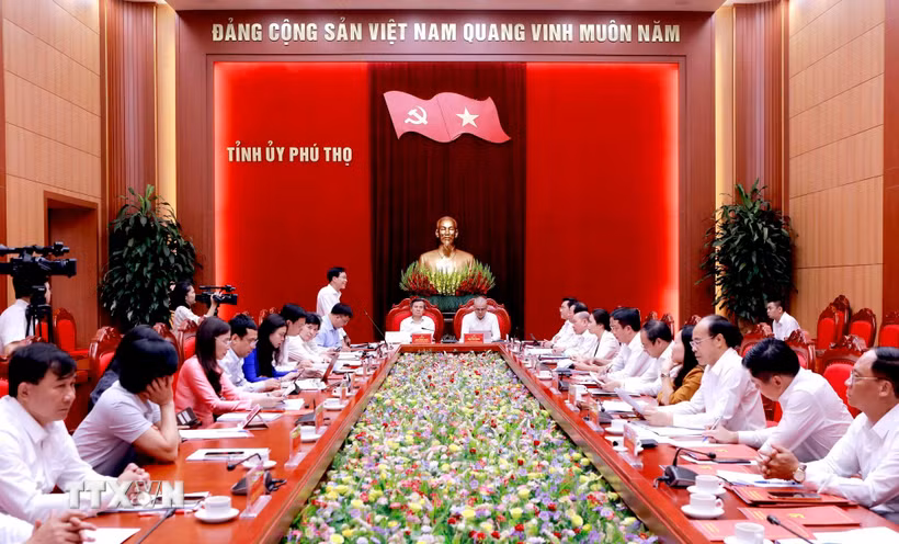 Khu vực công nghiệp đóng vai trò quan trọng trong tăng trưởng kinh tế của tỉnh Phú Thọ sau hợp nhất. (Ảnh: Nguyễn Thảo/Vietnam+)