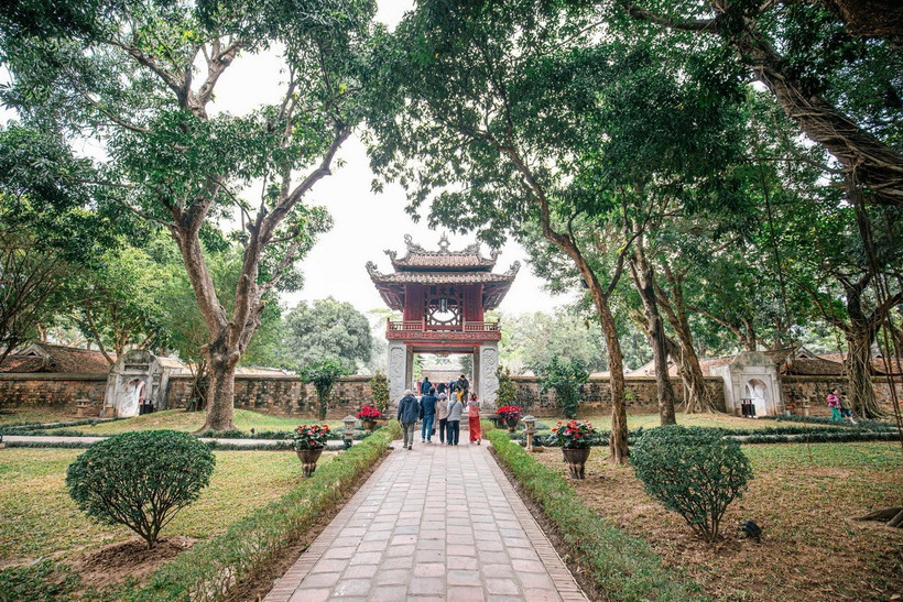 Không khí của Hà Nội ở mức trung bình. (Nguồn: TTXVN)