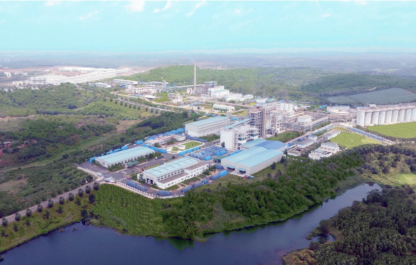 Toàn cảnh dự án nhà máy alumin Nhân Cơ của Tập đoàn Công nghiệp Than-Khoáng sản Việt Nam. (Ảnh: Minh Hưng/TTXVN)