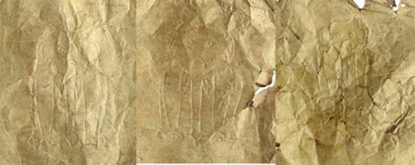 Bộ sưu tập Vàng lá chạm khắc hình voi. (Nguồn: Bảo tàng Lịch sử Quốc gia)