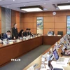 Phiên thảo luận tại Tổ về dự án Luật trong khuôn khổ Kỳ họp thứ 10, Quốc hội khoá XV, ngày 3/11. (Ảnh: TTXVN)
