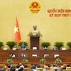 Các đại biểu Quốc hội tiếp tục đưa ra nhiều ý kiến góp ý cụ thể để hoàn thiện dự thảo Nghị quyết. (Ảnh: QH/Vietnam+)