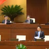 Bộ trưởng Bộ Tài chính Nguyễn Văn Thắng đã tiếp thu các ý kiến đóng góp của đại biểu Quốc hội và giải trình về một số vấn đề còn nhiều ý kiến khác nhau. (Ảnh: CTV/Vietnam+)