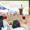Hội thảo "Tái cơ cấu doanh nghiệp Nhà nước: Từ sắp xếp nguồn lực đến dẫn dắt tăng trưởng," ngày 21/7. (Ảnh: Vietnam+)
