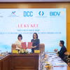 Sở giao dịch Chứng khoán Hà Nội ký kết các Biên bản phối hợp với Tổng công ty Lưu ký và Bù trừ Chứng khoán Việt Nam. (Ảnh: Vietnam+) 