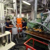 Chỉ số sản xuất công nghiệp trong tháng vẫn tăng mạnh 17,2% so với cùng kỳ năm trước. (Ảnh: Vietnam+)