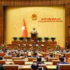Bộ trưởng Phạm Thị Thanh Trà nhấn mạnh tương tự như Luật Tổ chức Chính phủ, việc xây dựng Luật Tổ chức chính quyền địa phương (sửa đổi) tập trung vào ba vấn đề cốt lõi. (Ảnh: TTXVN)