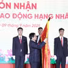 Lễ kỷ niệm 80 năm Ngày truyền thống ngành Thuế (10/9/1945 - 10/9/2025) và đón nhận Huân chương Lao động hạng Nhất. (Ảnh: Vietnam+)