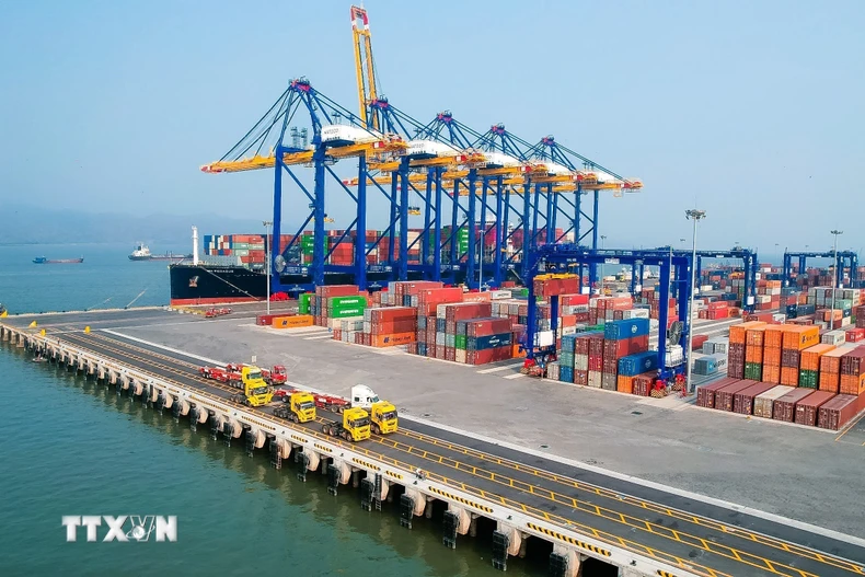 Cảng Container Quốc tế Hateco Hải Phòng (HHIT). (Ảnh: Hoàng Ngọc/TTXVN)