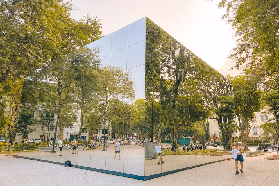 Theo tìm hiểu, đây là công trình nằm trong triển lãm Top 10 Awards Pavilion - Vinh danh những thiết kế nhà ở và nội thất nổi bật của năm 2022. (Ảnh: Minh Sơn/Vietnam+)
