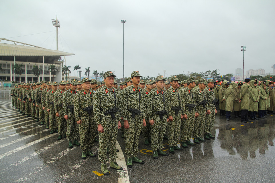 Các lực lượng đặc công và các đơn vị chiến đấu thuộc Bộ Tư lệnh thủ đô cũng sẵn sàng với nhiệm vụ giữ an toàn cho cả kỳ hội nghị. (Ảnh: Minh Sơn-Sơn Bách/Vietnam+)