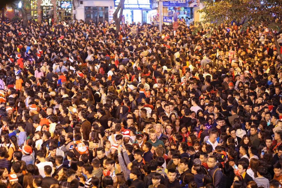 Để di chuyển tại khu vực này rất khó khăn. (Ảnh: Minh Sơn/Vietnam+)