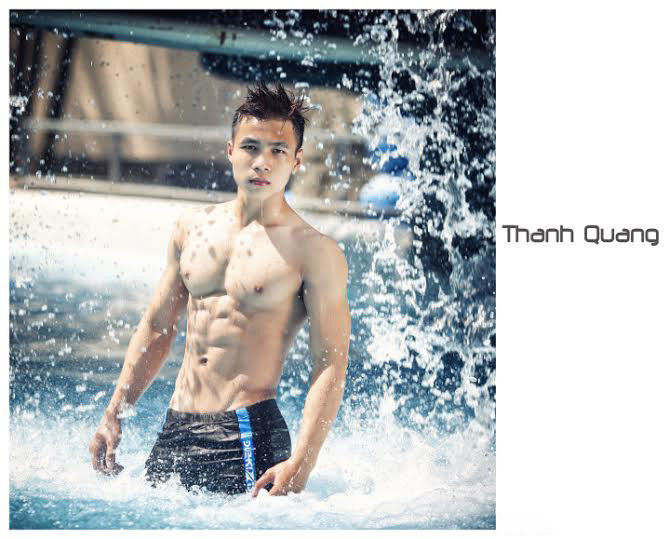 Nguyễn Thanh Quang sinh năm 1996, cao 1m72, nặng 69kg. Đây là thí sinh nhỏ tuổi nhất. (Ảnh: BTC)