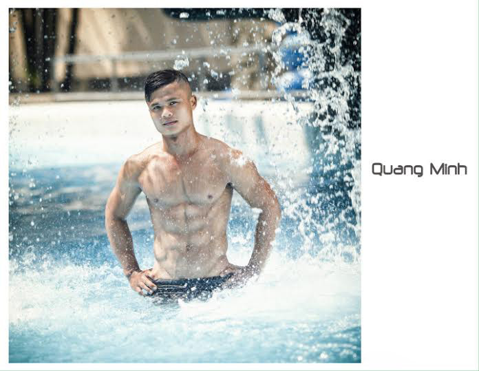 Nguyễn Quang Minh sinh năm 1993, cao 1m68, nặng 63kg. Đây là thí sinh gây chú ý bởi làn da đen như tượng đồng và đặc biệt có sức vóc cực khỏe ở phần thi thể lực. (Ảnh: BTC)