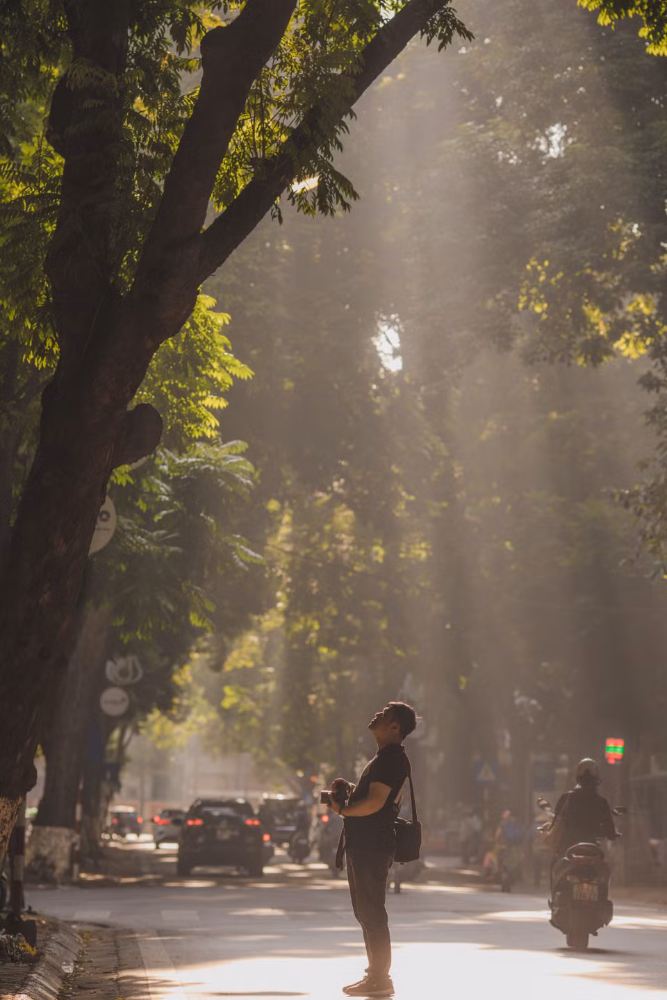 Mùa Thu ở Hà Nội có một nét đẹp nhẹ nhàng, dịu dàng và e ấp như thiếu nữ thuở đôi mươi khiến lòng người say đắm. (Ảnh: Minh Sơn/Vietnam+)