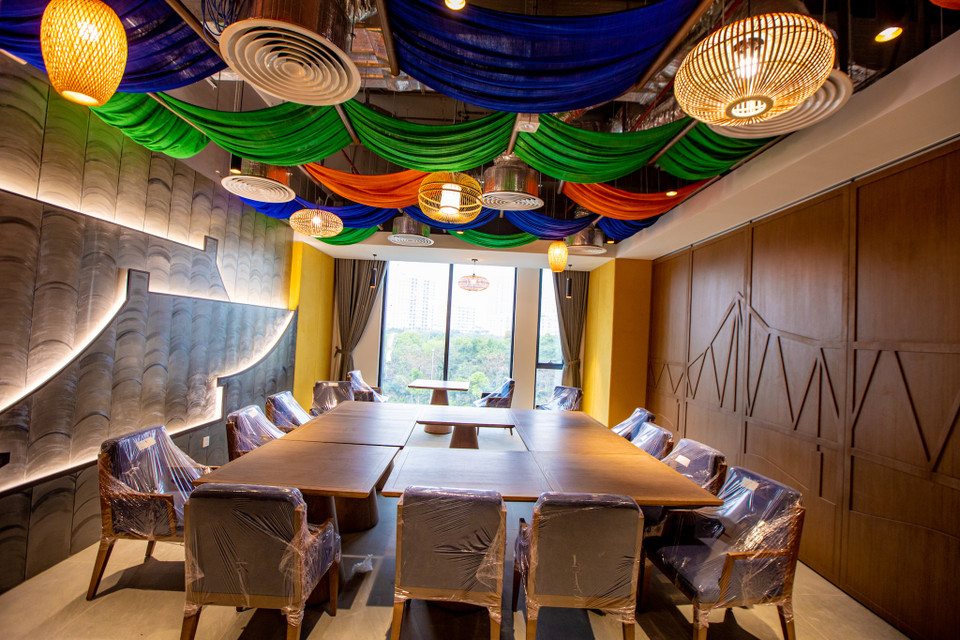 Một phòng họp được thiết kế lạ mắt. (Ảnh: Minh Sơn/Vietnam+)