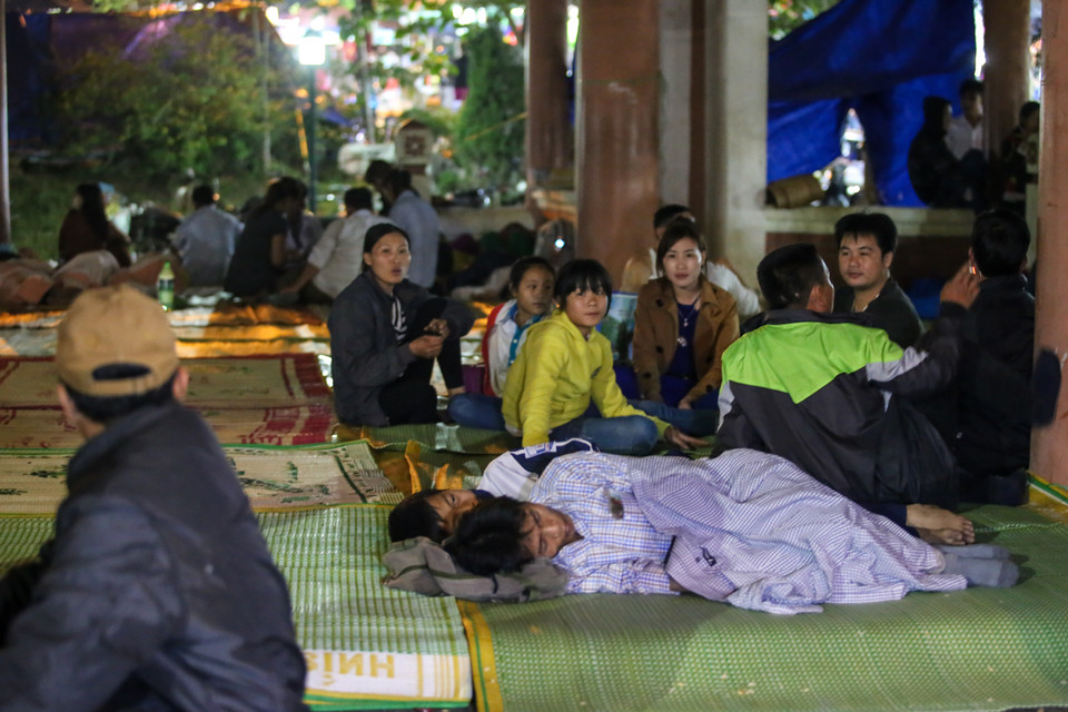 Dự kiến đến sáng ngày 6/4, hàng triệu người sẽ đổ về Đền Hùng để tham dự ngày lễ Giỗ Tổ. (Ảnh: Minh Sơn/Vietnam+)