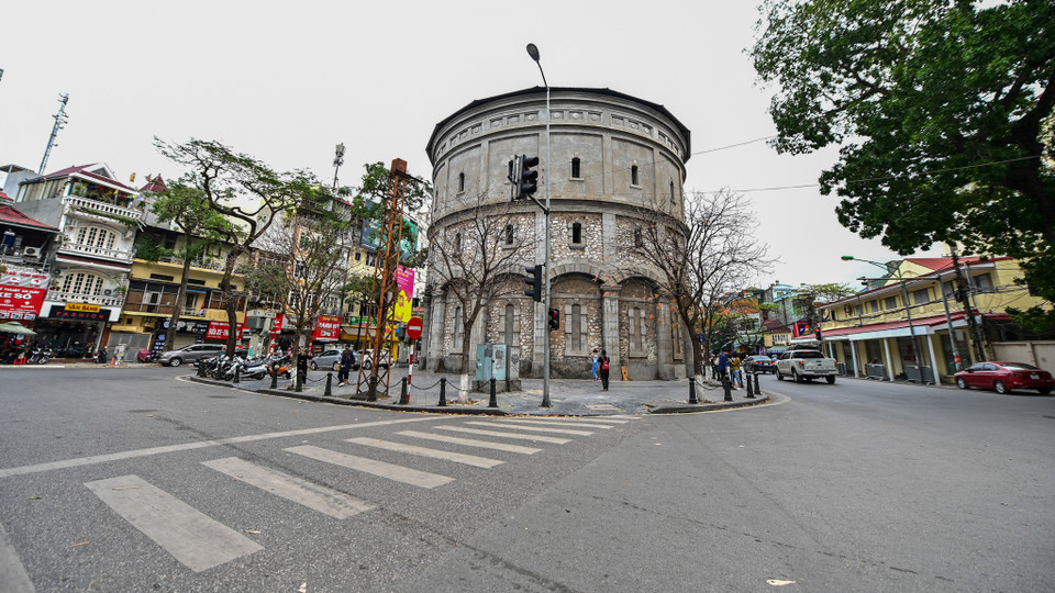 Khu vực Bốt Hàng Đậu thời điểm 11 giờ trưa 10/3. (Ảnh: Minh Sơn/Vietnam+)