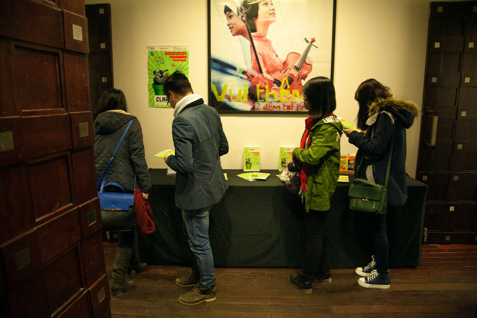 Liên hoan phim ‘Clap!’ dành riêng cho những tài năng mới trong lĩnh vực làm phim điện ảnh, phim truyền hình hay phim trên trang web sẽ diễn ra từ ngày 17-25/1/2015, tại Hà Nội. (Ảnh: Thành Nguyễn/Vietnam+)