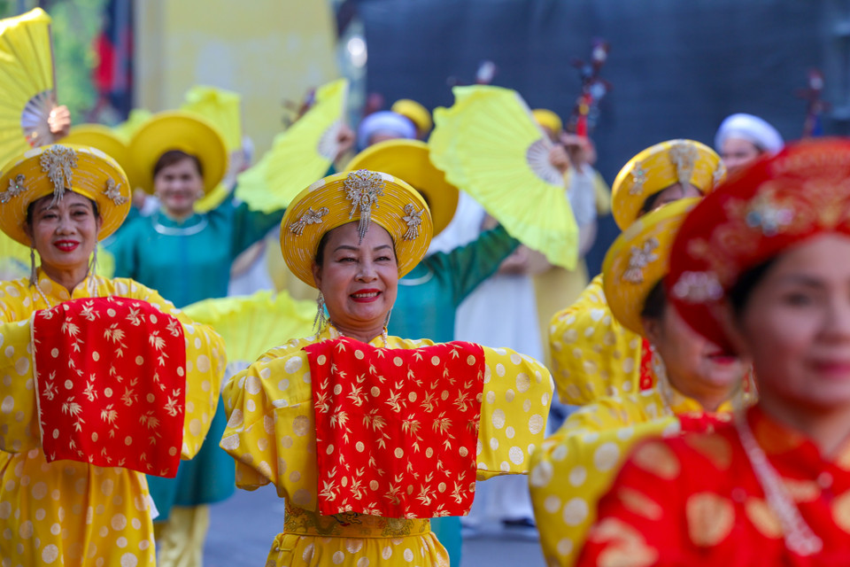 "Ngày hội văn hóa vì hòa bình” là sự kiện được kỳ vọng sẽ lan tỏa giá trị lịch sử và văn hóa của Thủ đô đến với cả nước và bạn bè quốc tế. (Ảnh: Minh Sơn/Vietnam+)
