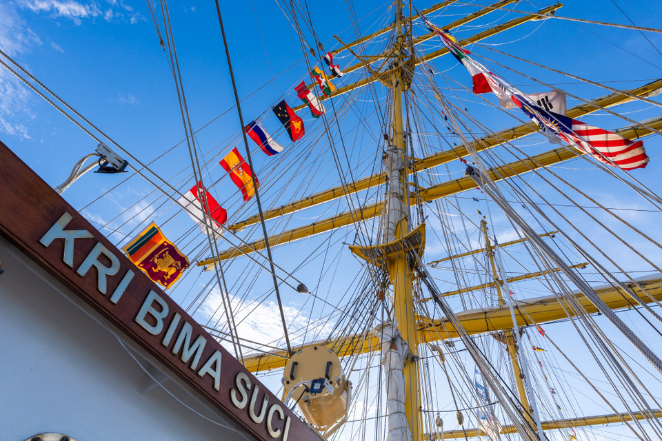 Tàu có chiều dài 111,2m, rộng 13,65m và có khả năng chở tới 200 học viên. (Ảnh: Minh Sơn/Vietnam+)