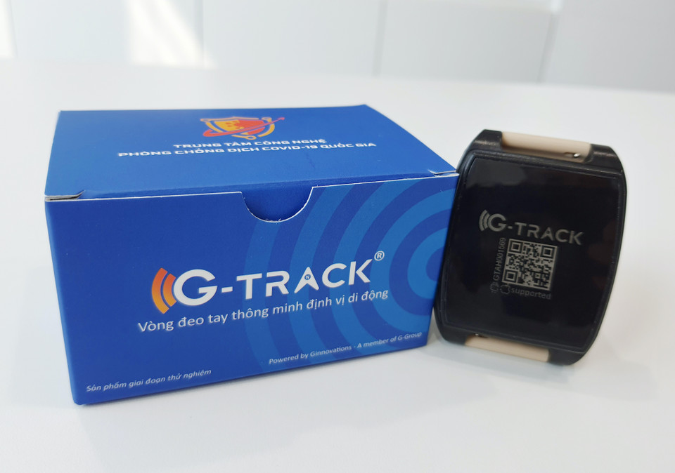 Những chiếc vòng tay giám sát F1 cách ly COVID-19 tại nhà đã được Trung tâm Công nghệ phòng, chống dịch COVID-19 quốc gia và Ginnovations công bố. (Ảnh: Ginnovations)