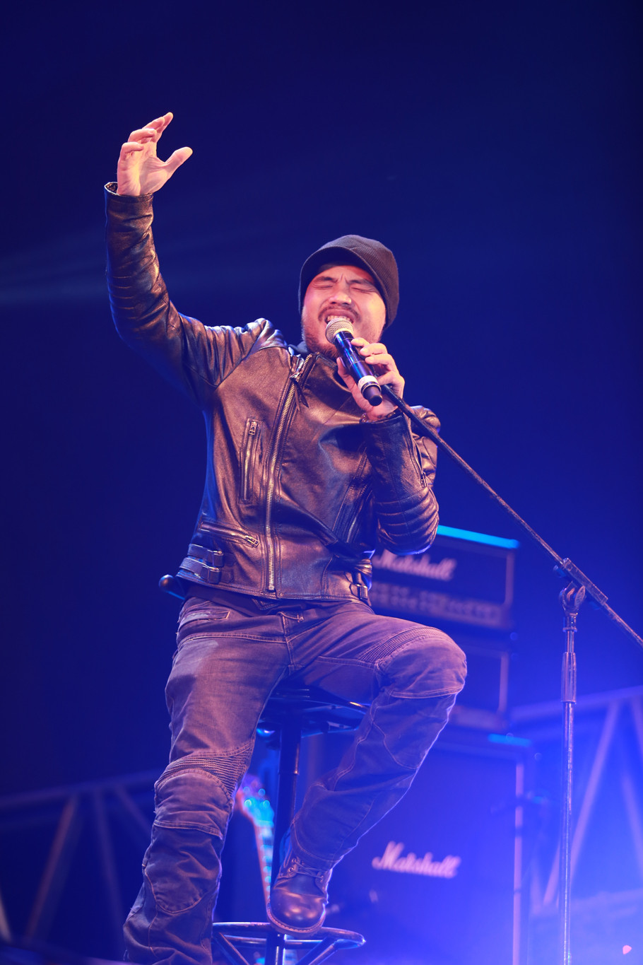 Một Trần Lập đầy ‘máu lửa’ trong lần trở lại của mình. (Ảnh: Minh Sơn/Vietnam+)