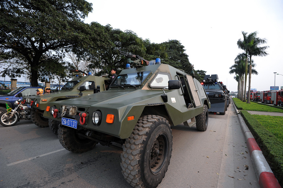 Cận cảnh xe ZAAM thiết giáp chống đạn. (Ảnh: Minh Sơn/Vietnam+)