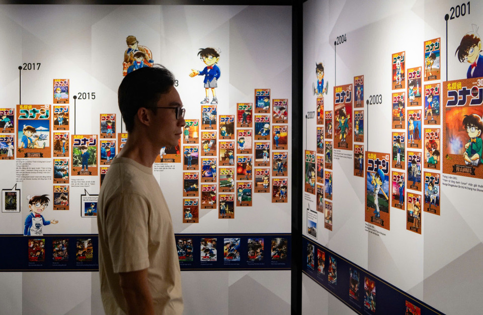 Loạt truyện đã có hơn 1.100 chương, xuất bản thành 105 tập. Những phiên bản chuyển thể từ Manga vẫn đều đặn ra mắt công chúng hằng năm, bao gồm phim hoạt hình và 27 phim điện ảnh đến nay vẫn chưa kết thúc. (Ảnh: Minh Sơn/Vietnam+)