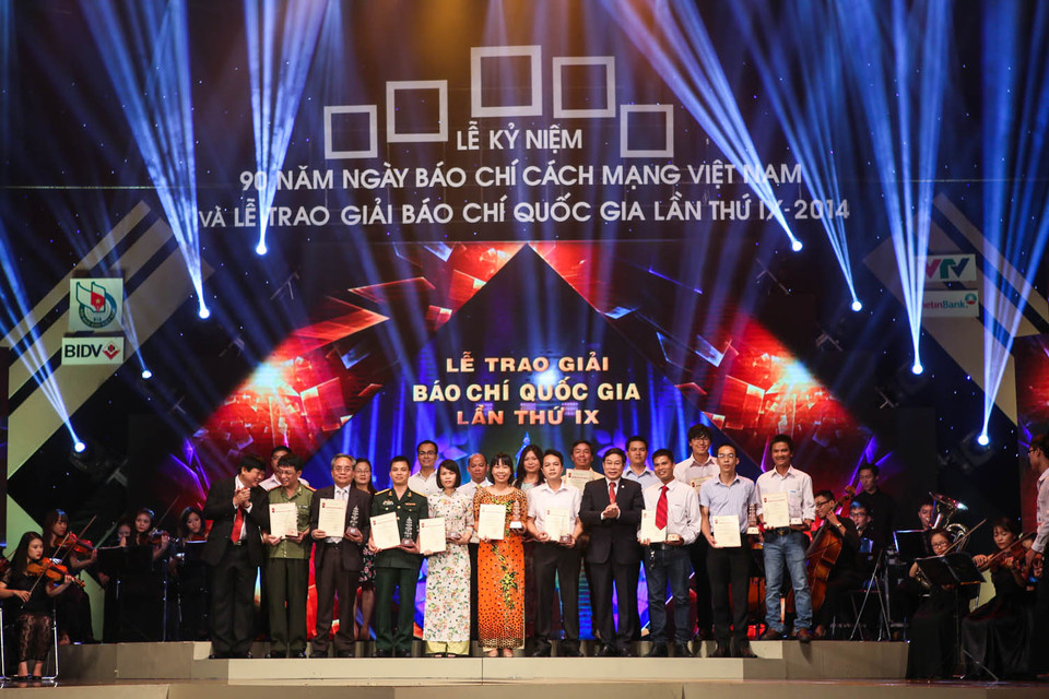 Theo ban tổ chức, Hội đồng Giải năm nay nhận được 1.468 tác phẩm dự thi đến từ 62/63 Hội Nhà báo tỉnh, thành phố, 18/19 Liên Chi hội và 37 Chi hội nhà báo trực thuộc Trung ương. (Ảnh: Minh Sơn/Vietnam+)