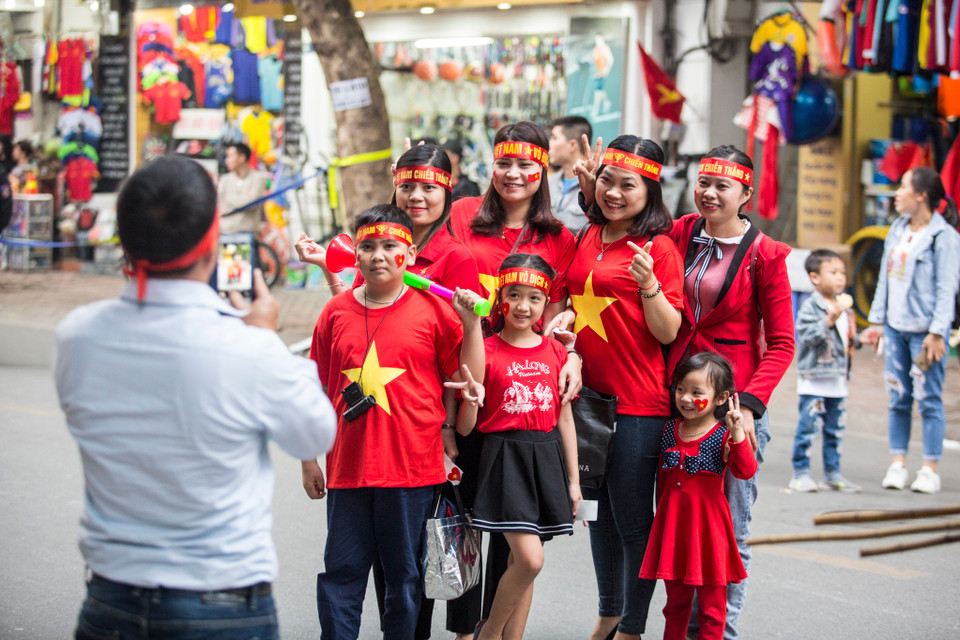 Đây được coi là trận đấu quyết định tới tấm vé đi tiếp của đội tuyển Việt Nam. (Ảnh: Minh Sơn/Vietnam+)