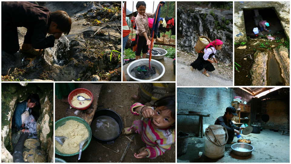 Tác phẩm 'Tìm nước trong đá' của nhóm tác giả Trọng Chính, Thành Đạt, Tuấn Long, Hữu Tuấn đoạt Giải Ba Nhóm ảnh - Giải ảnh báo chí Khoảnh khắc vàng 02.